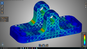 ANSYS Discovery Live structural analysis of lattice structure STL