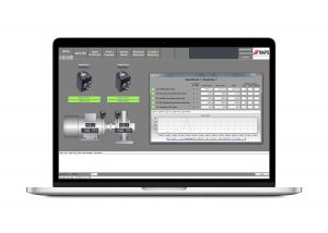 Modern silver laptop
