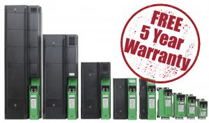 Commander C300 family_5 year Control Techniques offre 5 anni di garanzia sulla gamma Commander