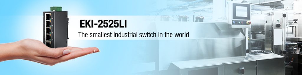 EKI-2525LI: il più piccolo switch Industrial Ethernet al mondo
