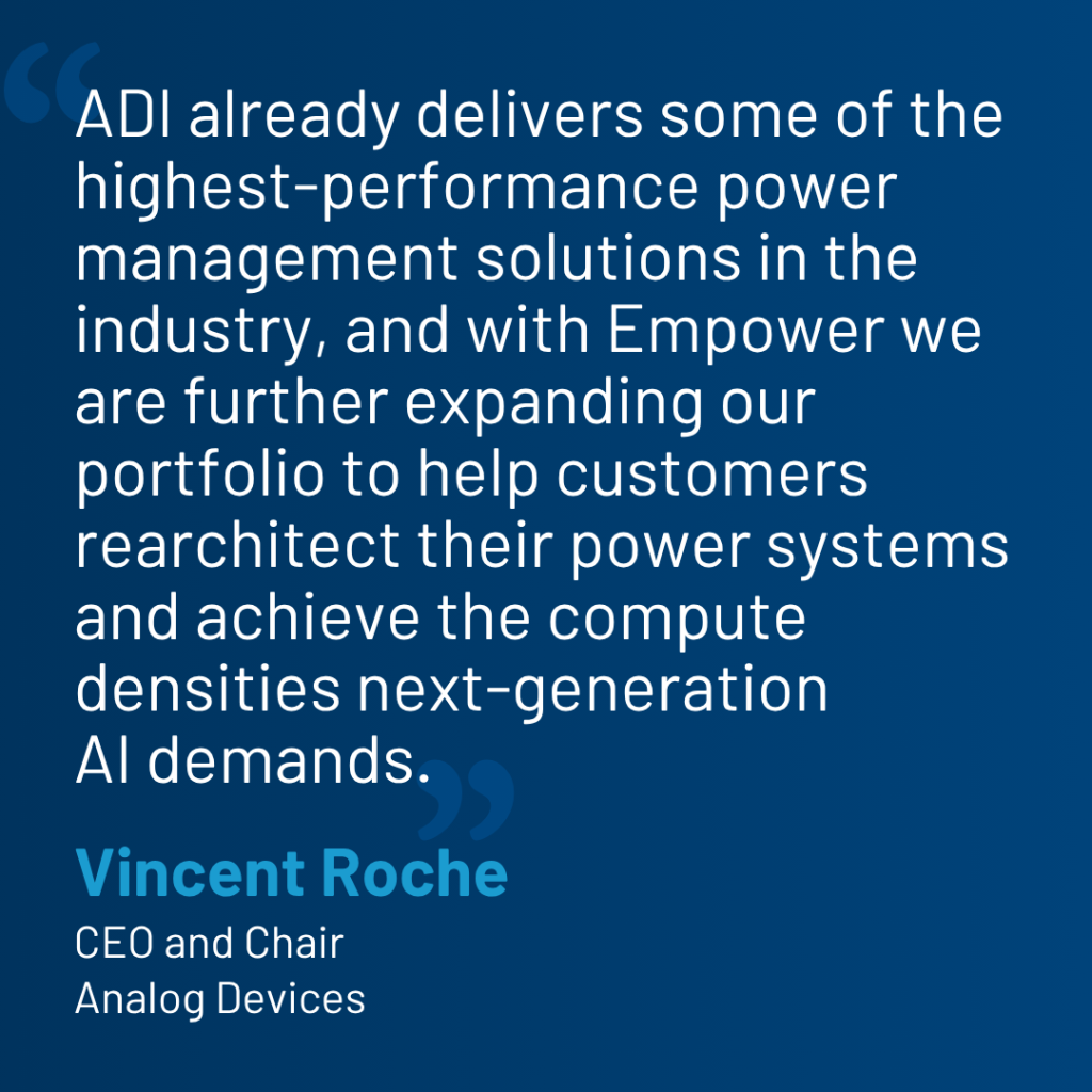 Analog Devices acquisirà Empower Semiconductor